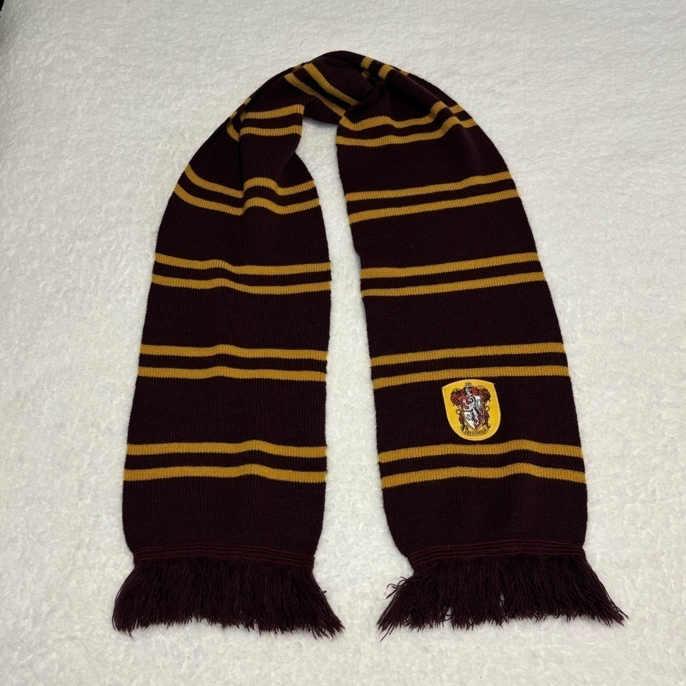 Harry Potter Gryffindor House Stripes Thick Knit Scarf